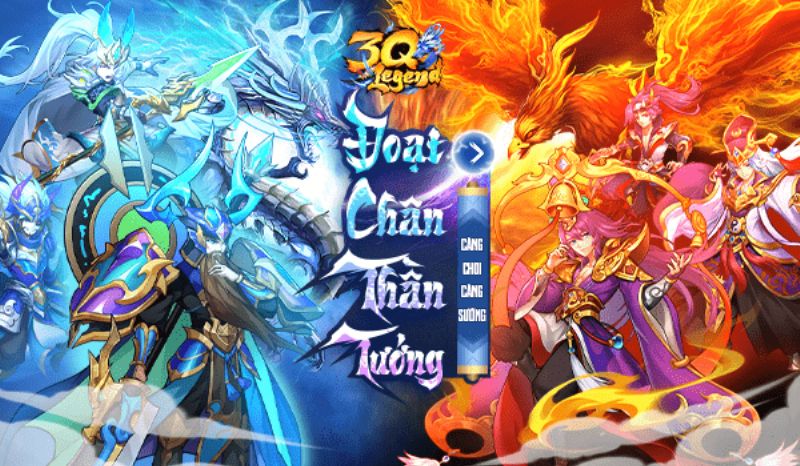 Hệ thống nhân vật trong 3Q Legend có đến hàng trăm nhân vật với các thuộc tính và kỹ năng khác nhau