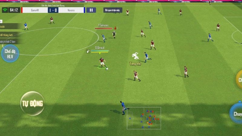 Hình ảnh khi chơi game Football Pro VTC