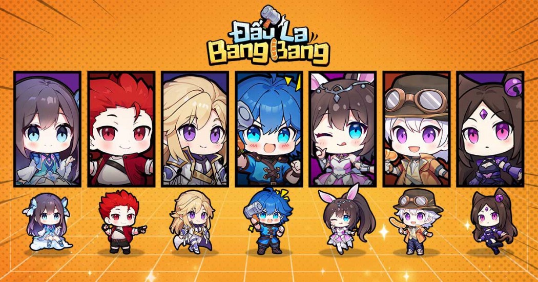 Hình ảnh các nhân vật trong game Đánh Giá Game Đấu La BangBang Funtap