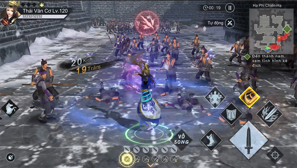 Hình ảnh minh họa trận đấu trong game Dynasty Warriors