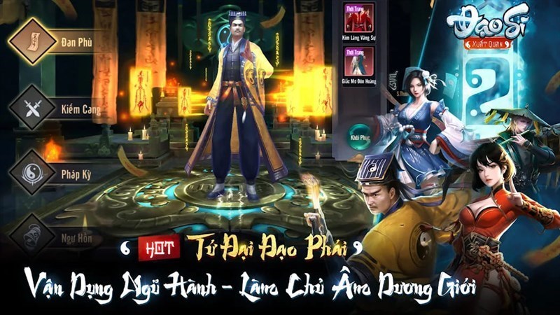 Hình ảnh nhân vật trong game Ta Là Đạo Sĩ Xuất Quan Mobile 