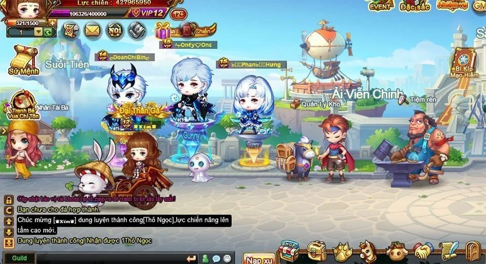 Hình ảnh minh họa trong game Gunny PC